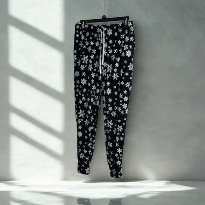 PRIMARK®Black Snowflake-Print Pajama Pants