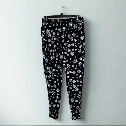 PRIMARK®Black Snowflake-Print Pajama Pants