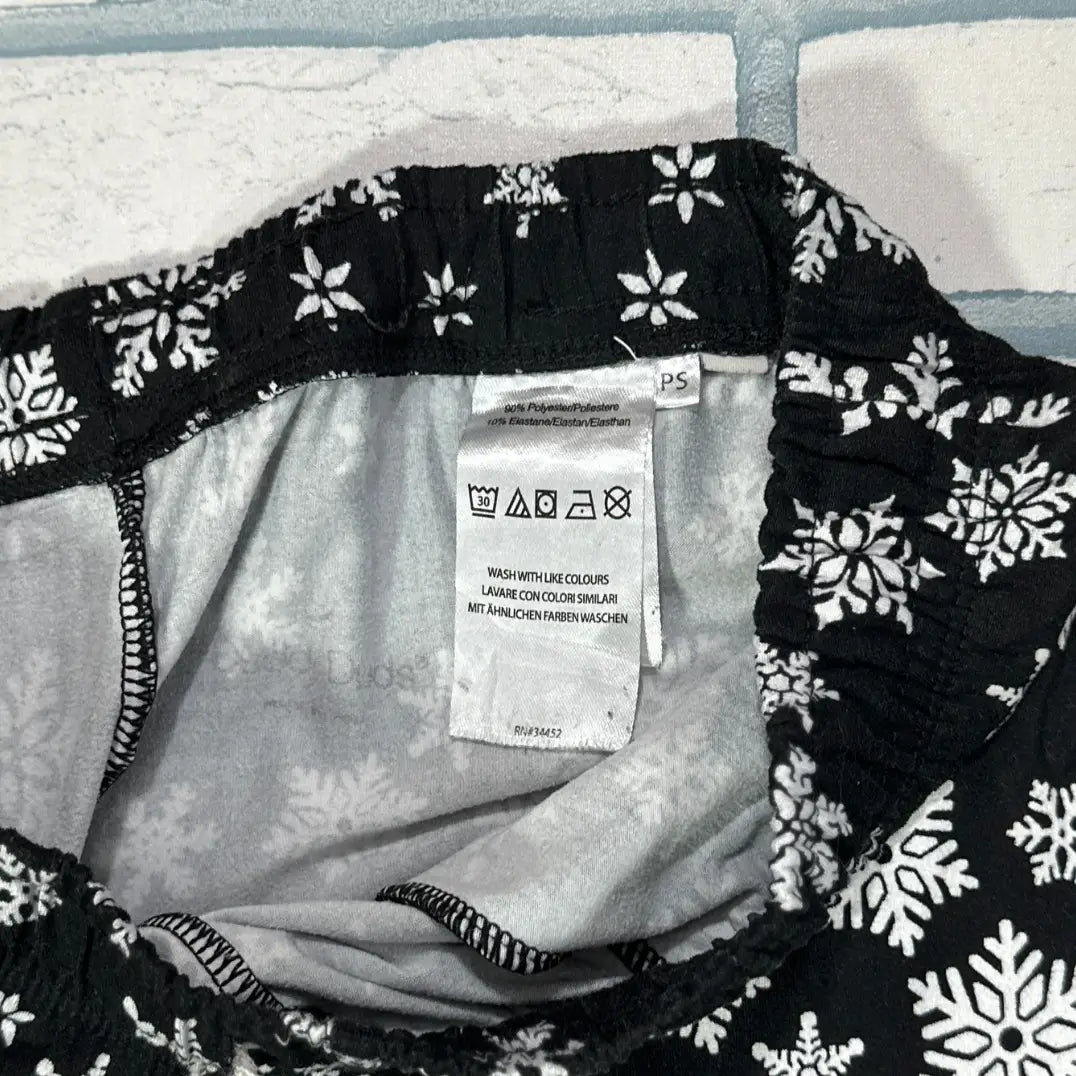 PRIMARK®Black Snowflake-Print Pajama Pants