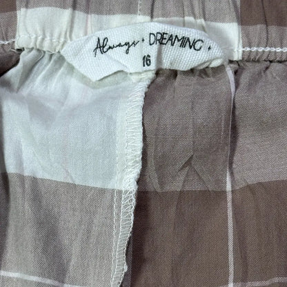 ALWAYS DREAMING®  Brown Plaid Pajama Pants