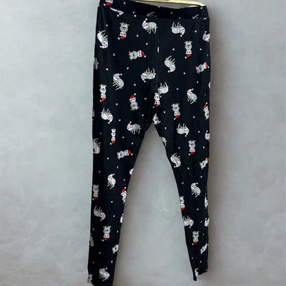 NEW LOOK ®Black leggings with a playful pattern