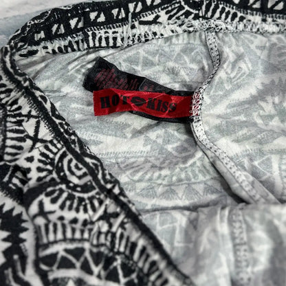 HOT KISS ® Black and White Patterned Pants