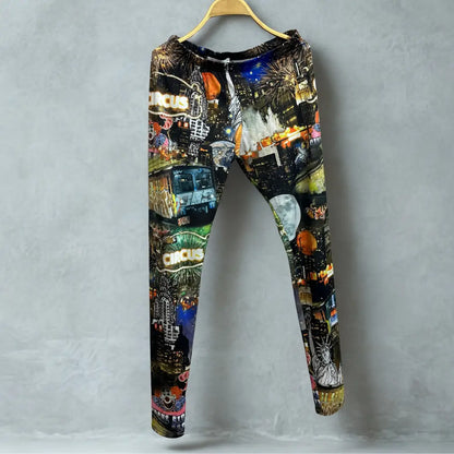 Leggings with City/Circus Print