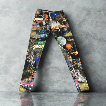 Leggings with City/Circus Print