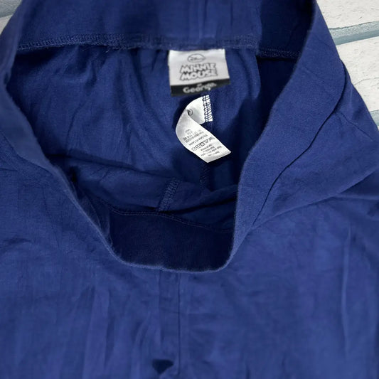 Blue Leggings with Minnie Mouse and Leopard Print