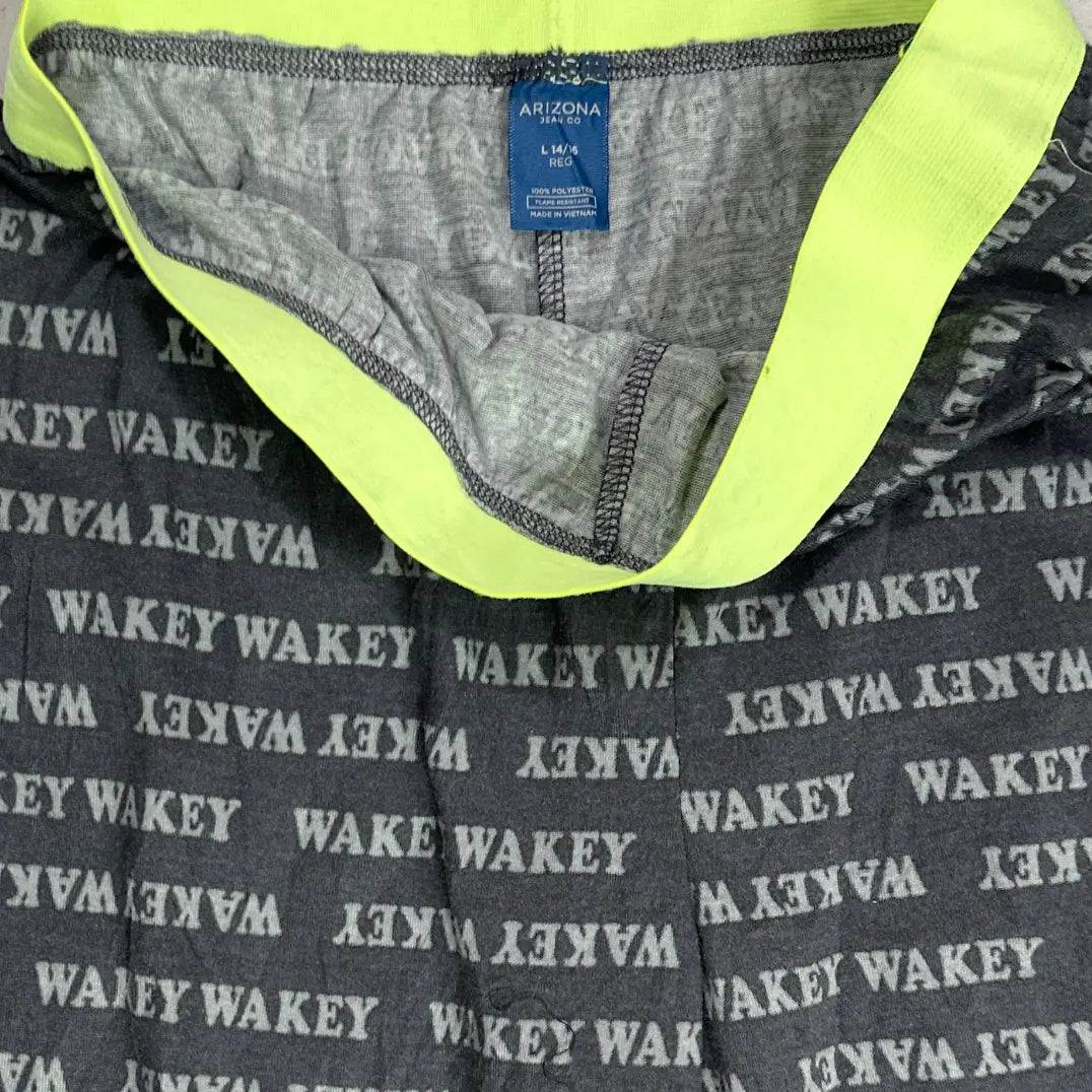 Arizona Jean Co.® Black and Grey 'WAKEY WAKEY' Pajama Pants