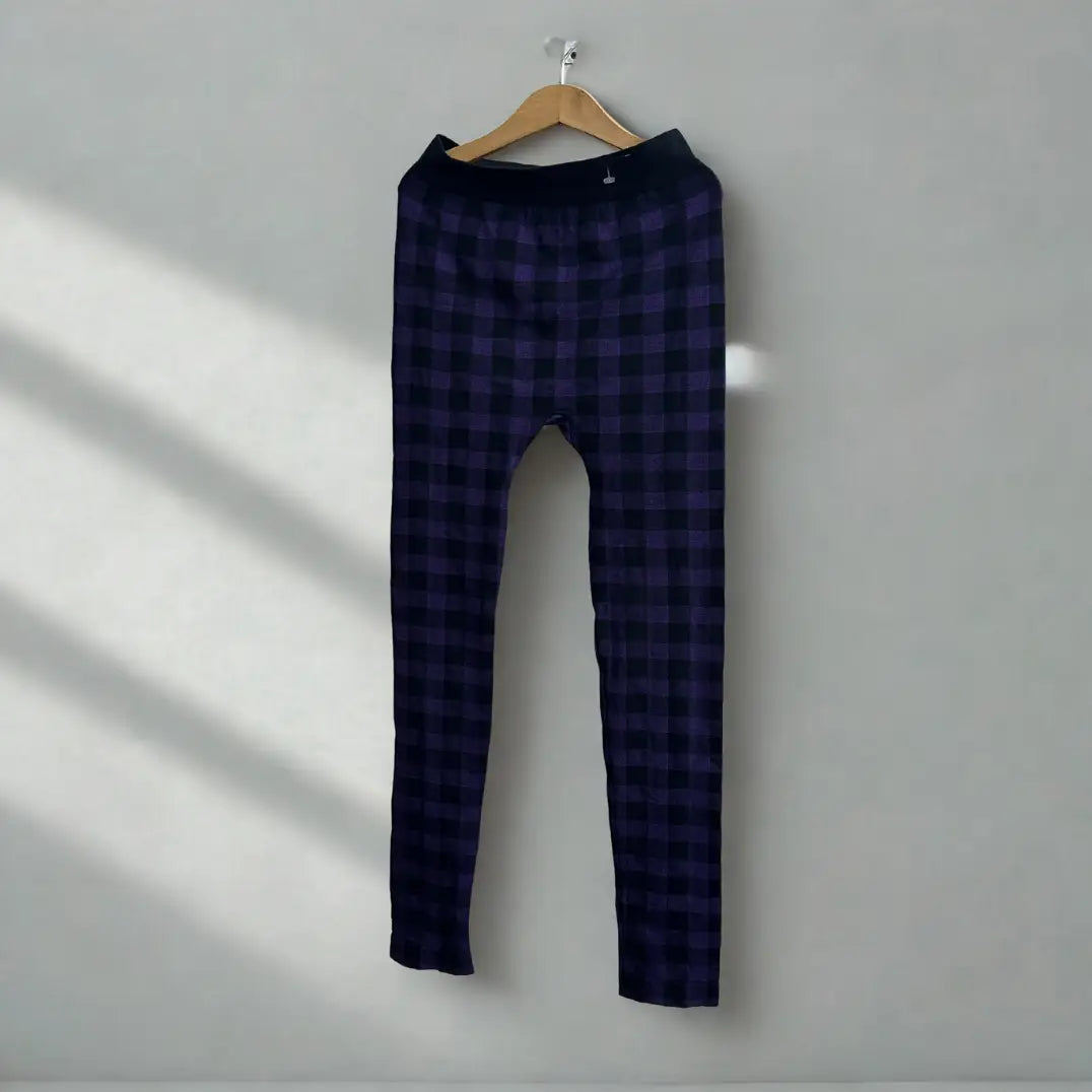 Purple and Black Checkered Pants