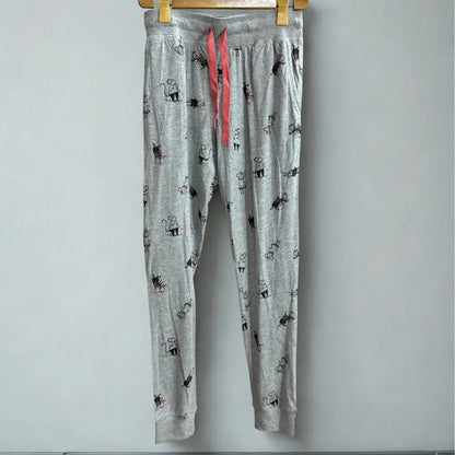 Next® Grey Pajama Pants with Cat Print