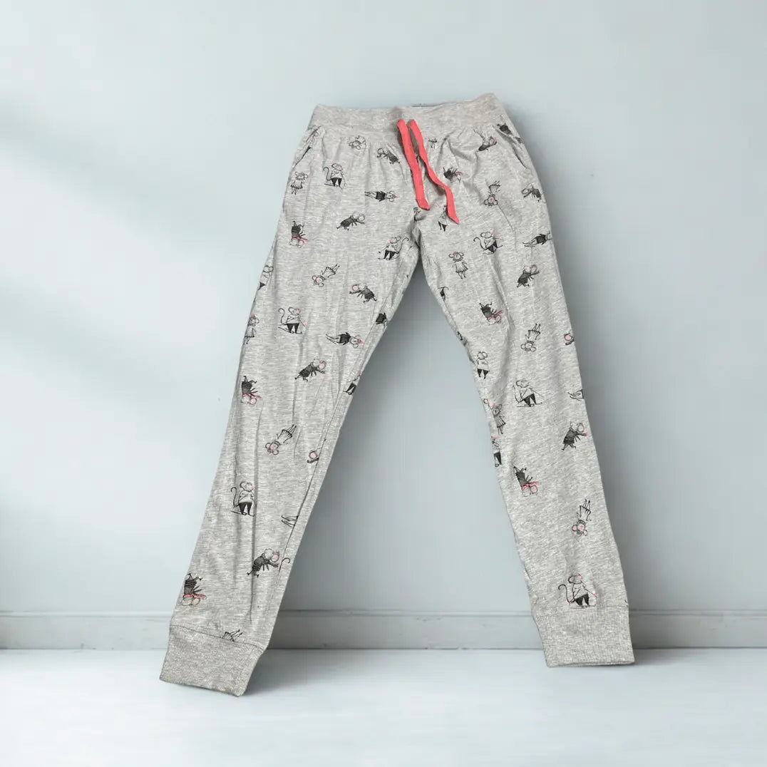 Next® Grey Pajama Pants with Cat Print
