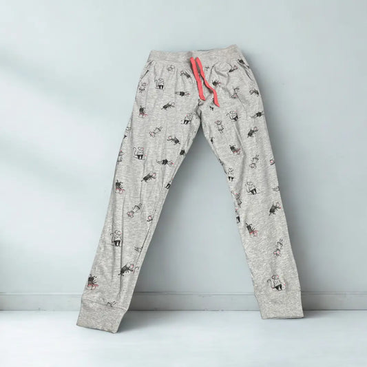 Next® Grey Pajama Pants with Cat Print