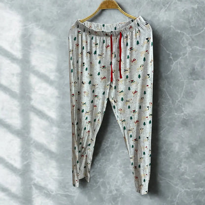 PRIMARK®Light Grey Christmas-Print Pajama Pants