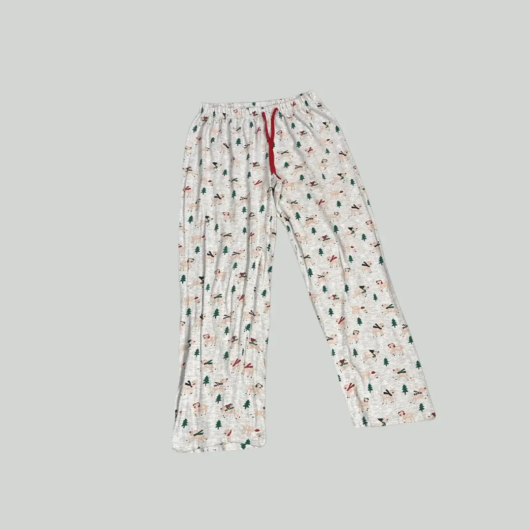 PRIMARK®Light Grey Christmas-Print Pajama Pants