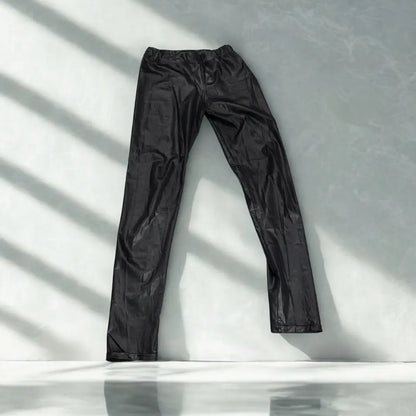 Black Faux Leather-Look Leggings (Innovative Group S.R.L.S.)