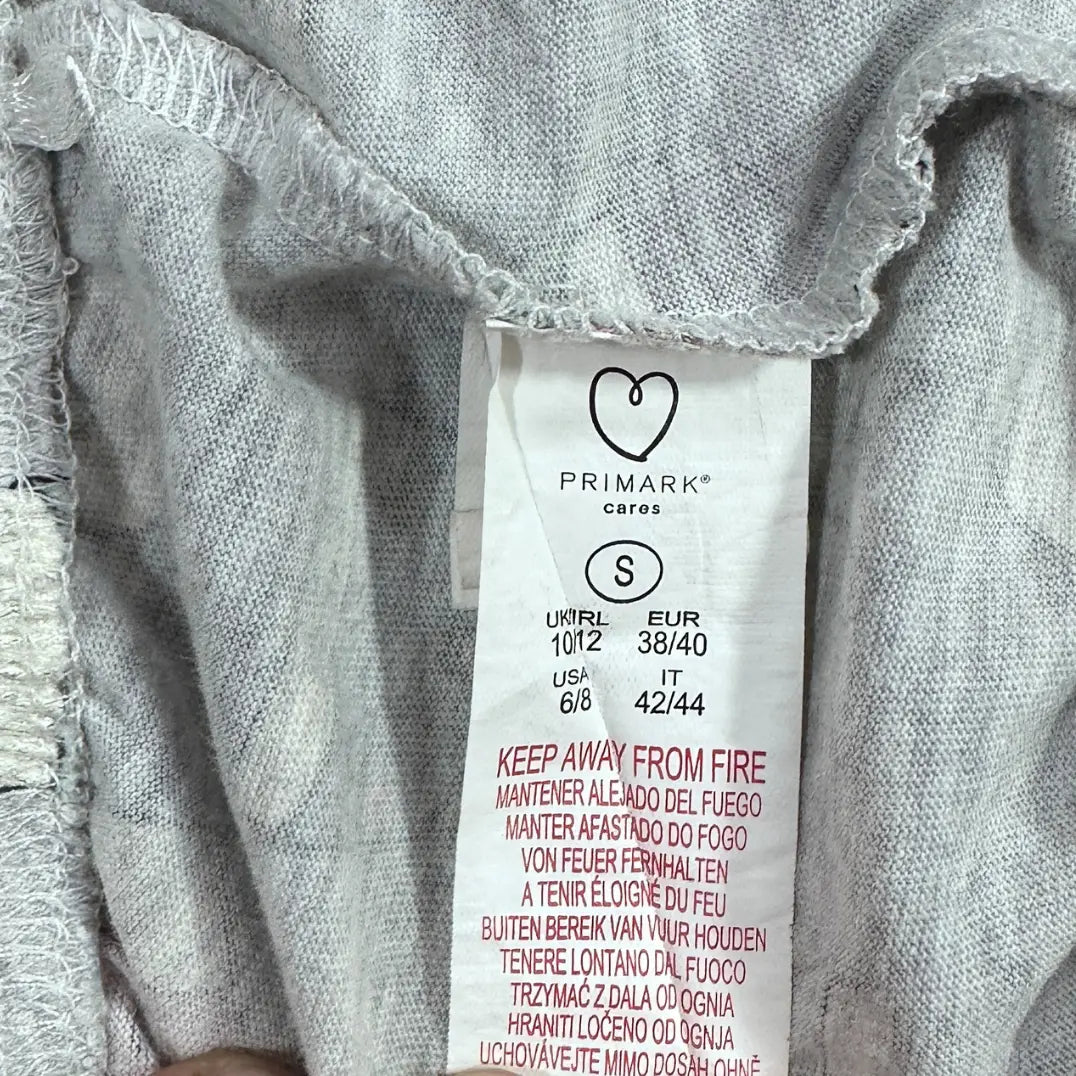 Primark® Grey Coffee Cup-Print Pajama Pants