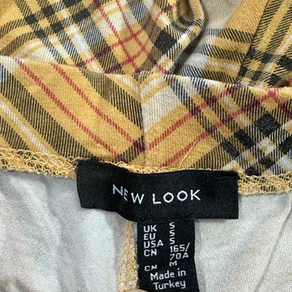 NEW LOOK®: Plaid Pants with Lace Trim