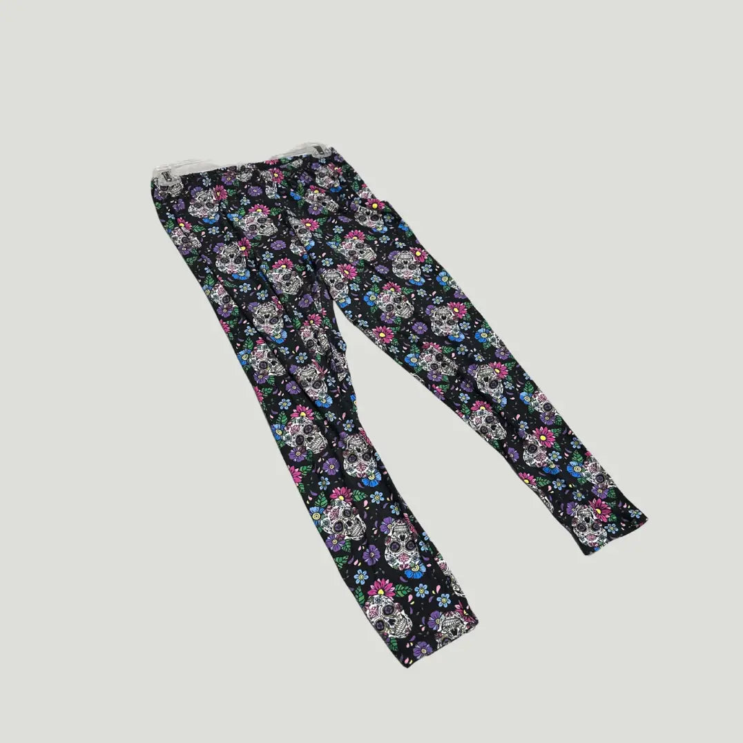 Bobbie Brooks® Plus Size 2X Day of the Dead Sugar Skull Leggings