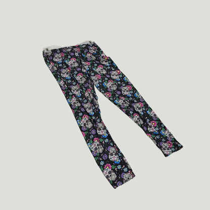 Bobbie Brooks® Plus Size 2X Day of the Dead Sugar Skull Leggings