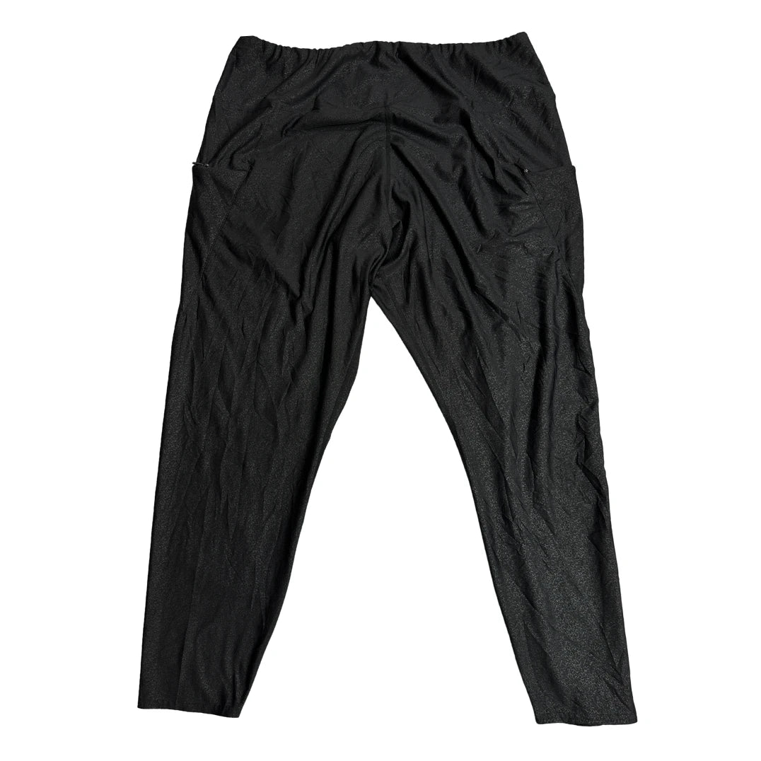 Essential Black Performance Active Leggings(XXL)