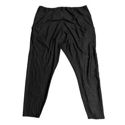 Essential Black Performance Active Leggings(XXL)