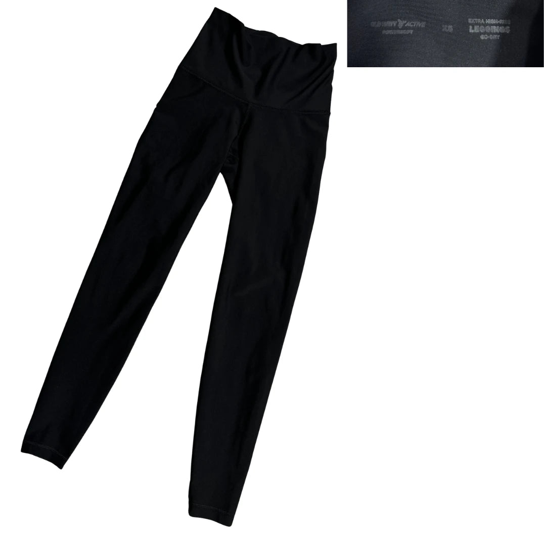 OLD NAVY Classic Black Extra High Rise Active Leggings(S)