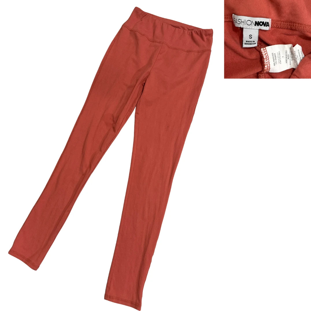 FASHION NOVA® Rust Tone Everyday Stretch Leggings(S)