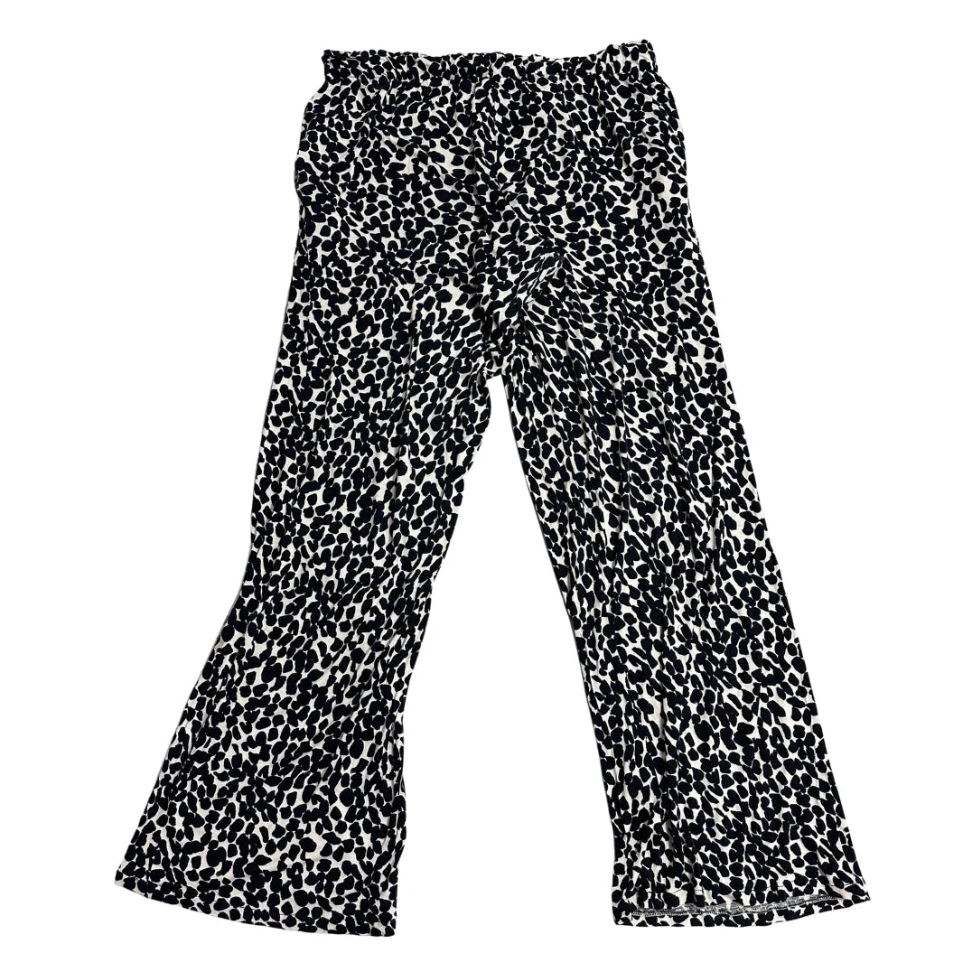 H&M ® Monochrome Animal Print Flare Pants