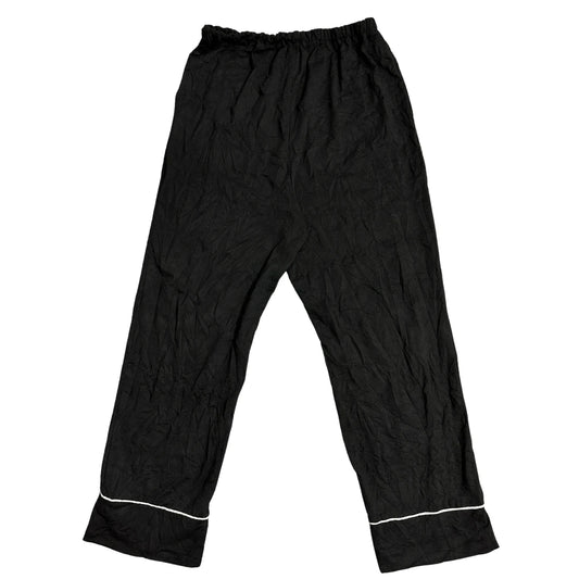 Minimal Black Lounge Pants with Contrast Trim