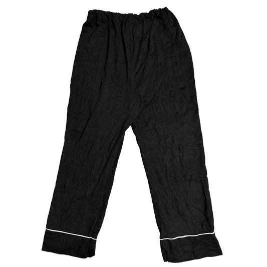 Minimal Black Lounge Pants with Contrast Trim