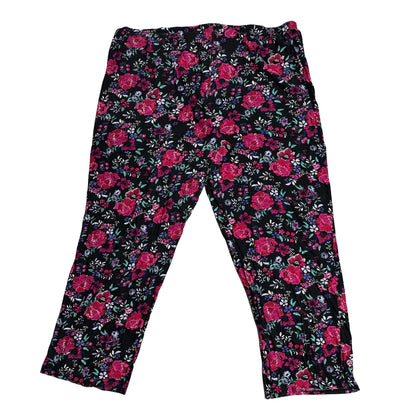 M&S® Floral Print Cropped Comfort Pants