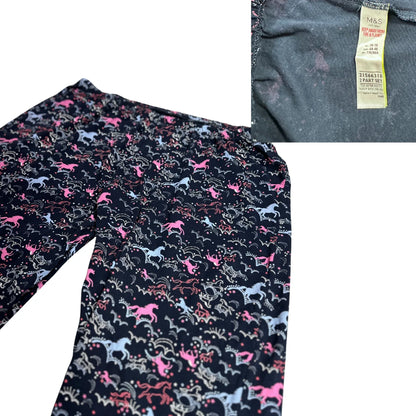 M&S® Navy Unicorn Print Lounge Pants