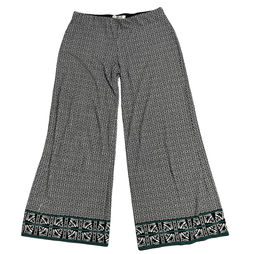 STUDIO M® Geometric Print Wide-Leg Palazzo Pants