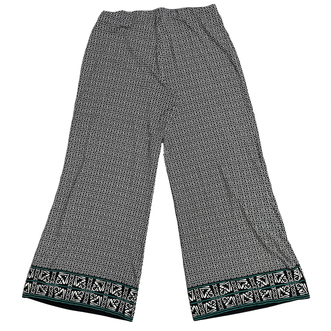 STUDIO M® Geometric Print Wide-Leg Palazzo Pants