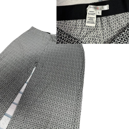 STUDIO M® Geometric Print Wide-Leg Palazzo Pants