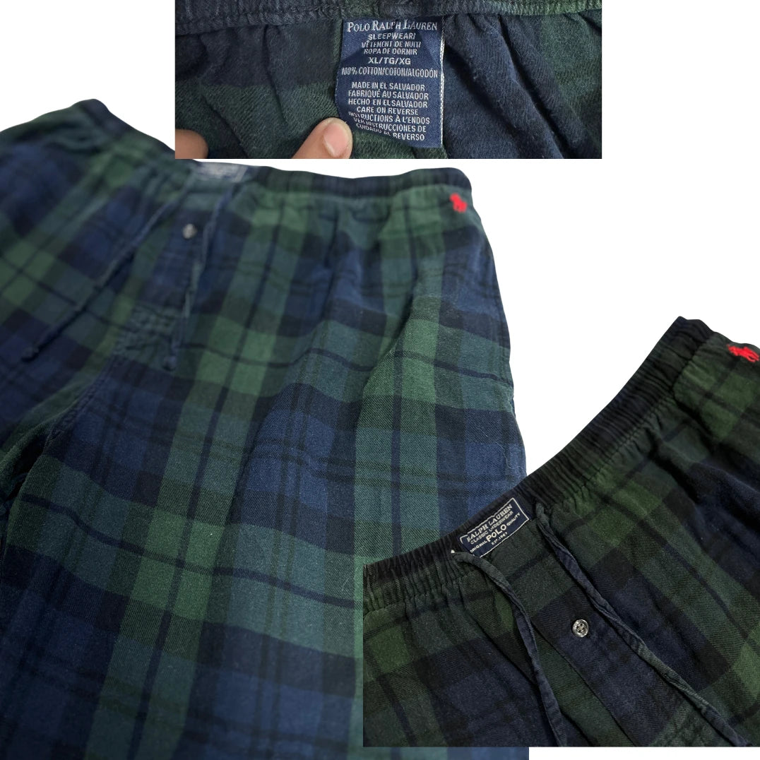 Polo ralph lauren® Classic Plaid Cotton Lounge Trousers by Polo Ralph Lauren 🟢