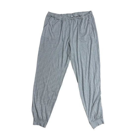 Grey Micro Stripe Jogger Lounge Pajama