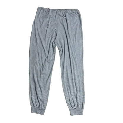 Grey Micro Stripe Jogger Lounge Pajama