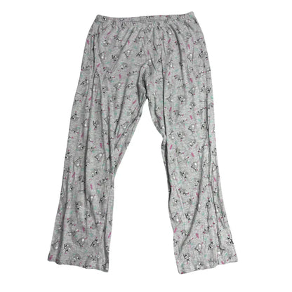Grey Sloth Print Soft Lounge Pajama