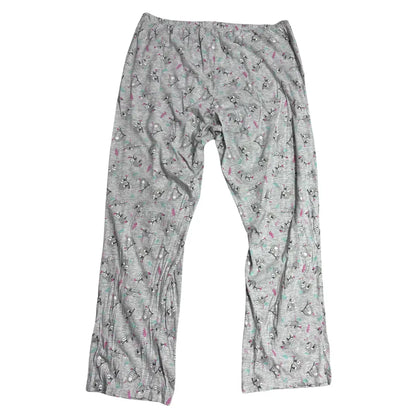 Grey Sloth Print Soft Lounge Pajama