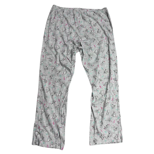 Grey Sloth Print Soft Lounge Pajama