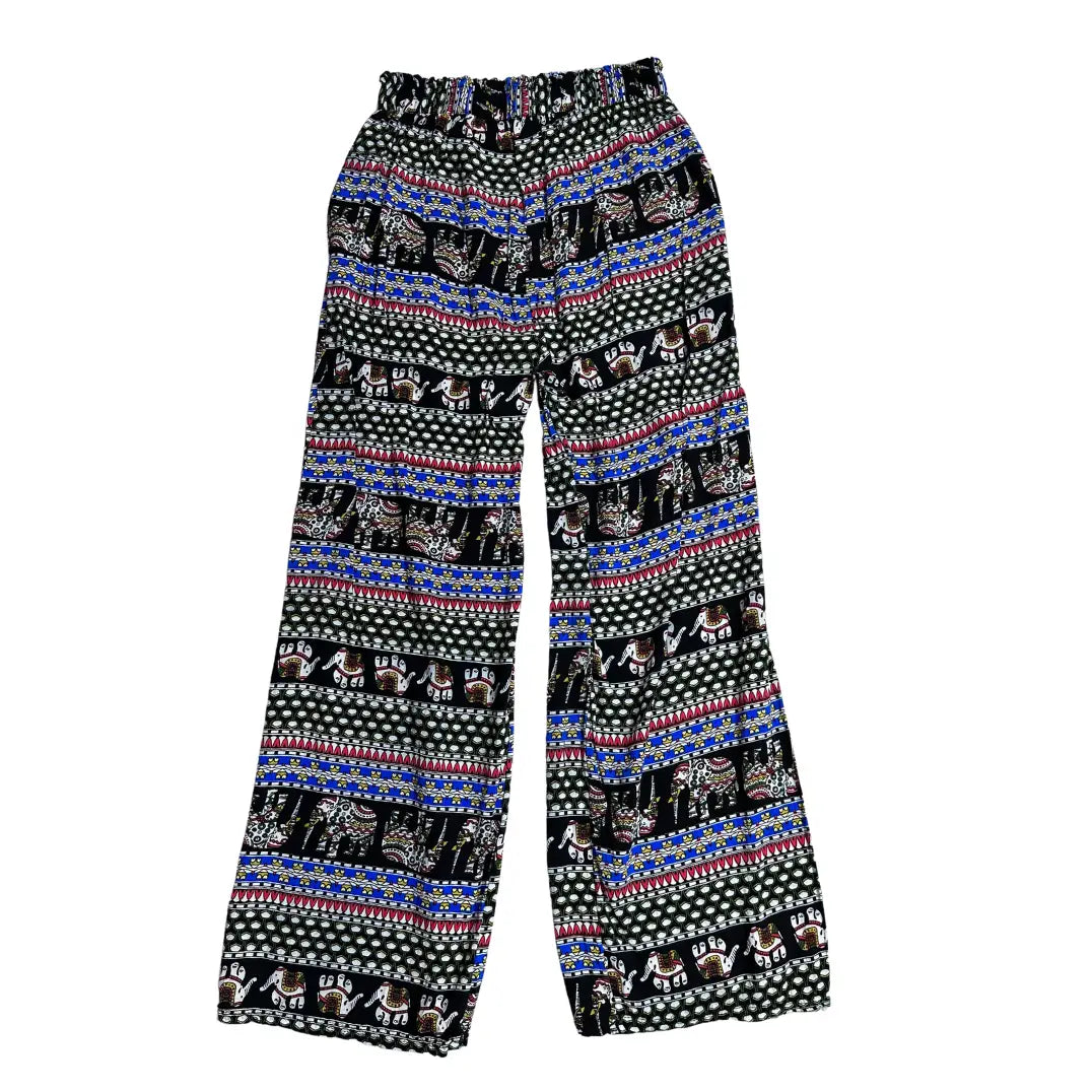 Bohemian Elephant Print Cotton Lounge Pajama