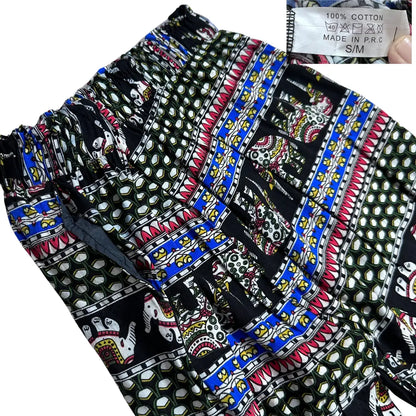 Bohemian Elephant Print Cotton Lounge Pajama