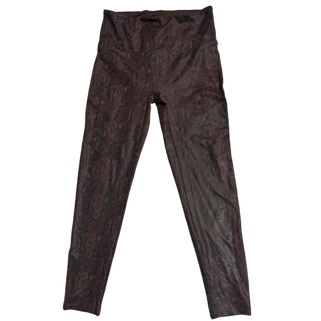 S2 Sports® Brown Snakeskin Print Leggings(S)