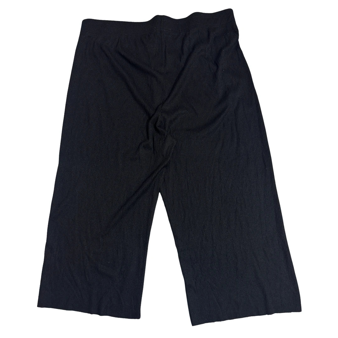 Primark® Black Ribbed Culotte Trousers(XL)