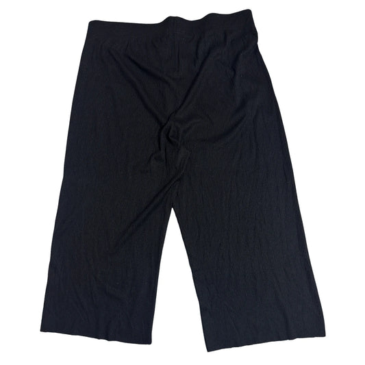 Primark® Black Ribbed Culotte Trousers(XL)