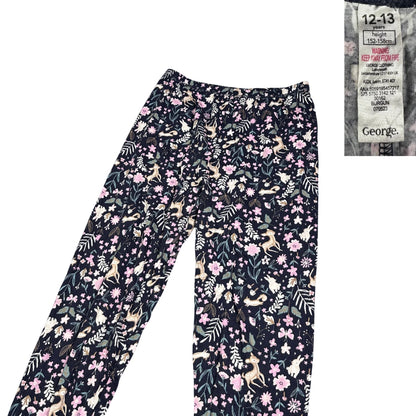 George® Navy Floral Woodland Pajama Bottom(S)