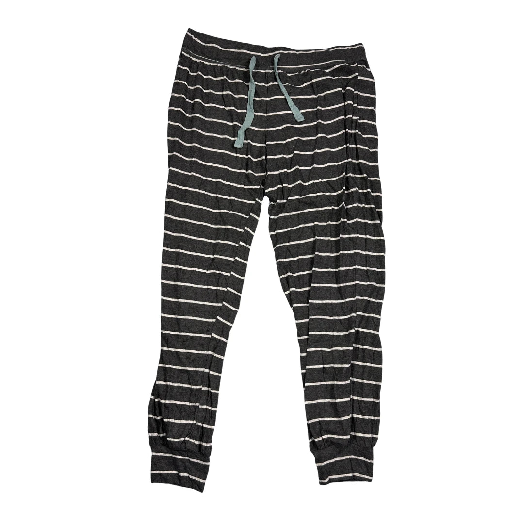M&S® Charcoal Striped Lounge Pajama Bottom(M)
