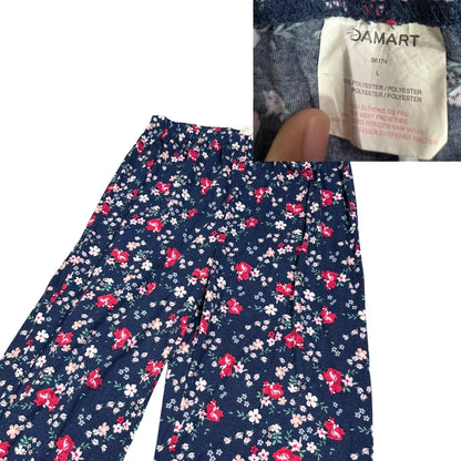 DAMART® Navy Floral Lounge Pajama Bottom(L)