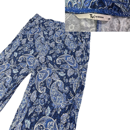 TU® Blue Paisley Print Wide Leg Lounge Pants