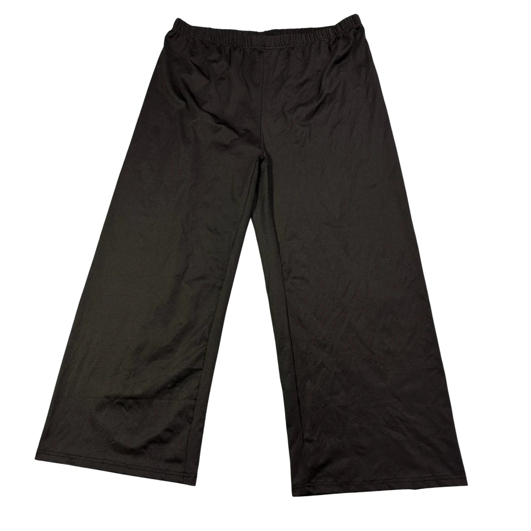 Black Wide Leg Stretch Lounge Pants