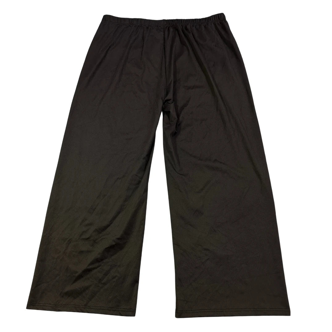 Black Wide Leg Stretch Lounge Pants